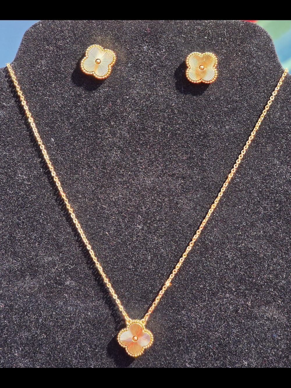 Park Lane Icon Foxy Gold Necklace and Stud Earrings Set